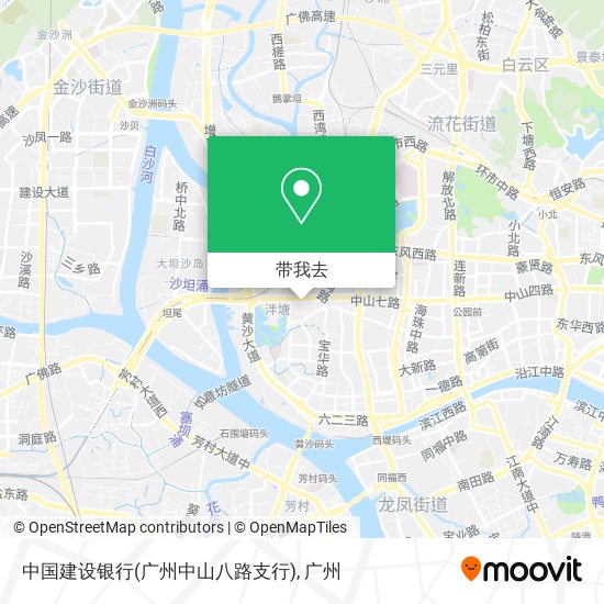 中国建设银行(广州中山八路支行)地图