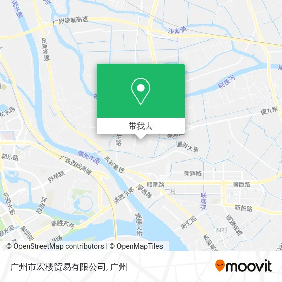 广州市宏楼贸易有限公司地图
