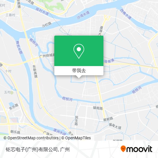 钜芯电子(广州)有限公司地图