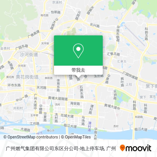广州燃气集团有限公司东区分公司-地上停车场地图