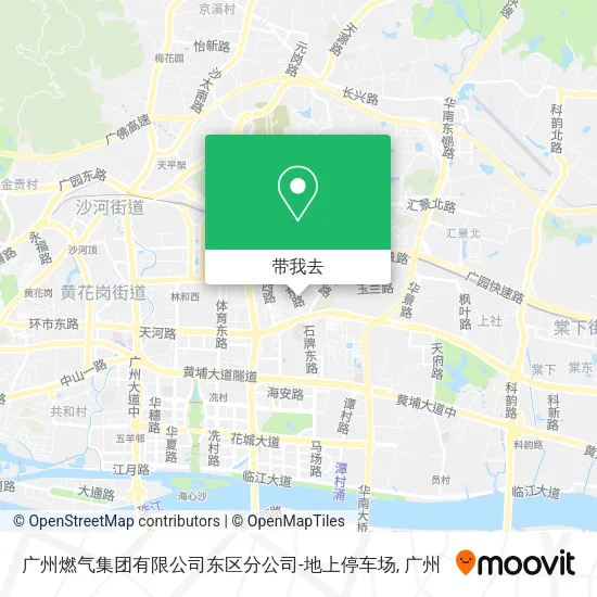 广州燃气集团有限公司东区分公司-地上停车场地图