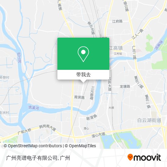 广州亮谱电子有限公司地图