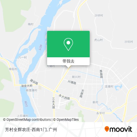 芳村全辉农庄-西南1门地图