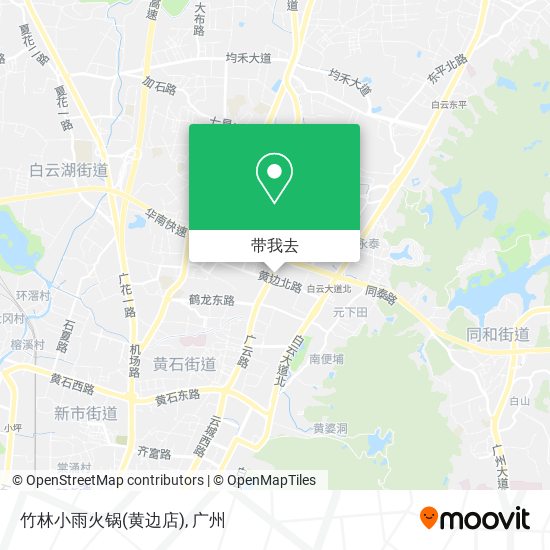 竹林小雨火锅(黄边店)地图
