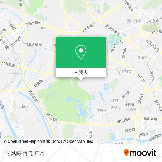 迎风阁-西门地图