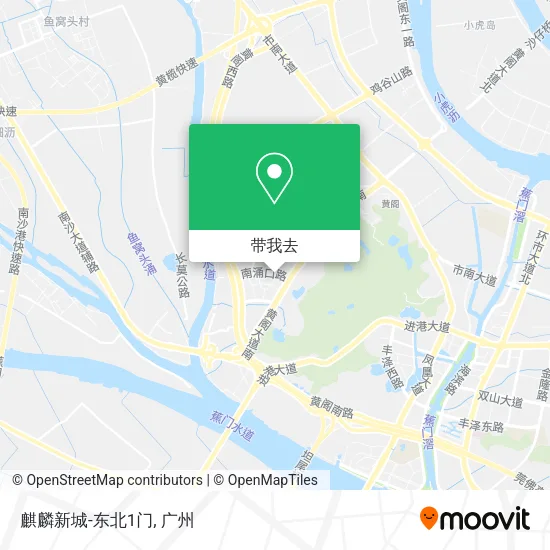 麒麟新城-东北1门地图