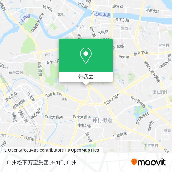 广州松下万宝集团-东1门地图