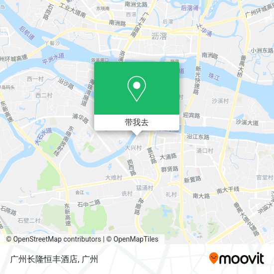 广州长隆恒丰酒店地图