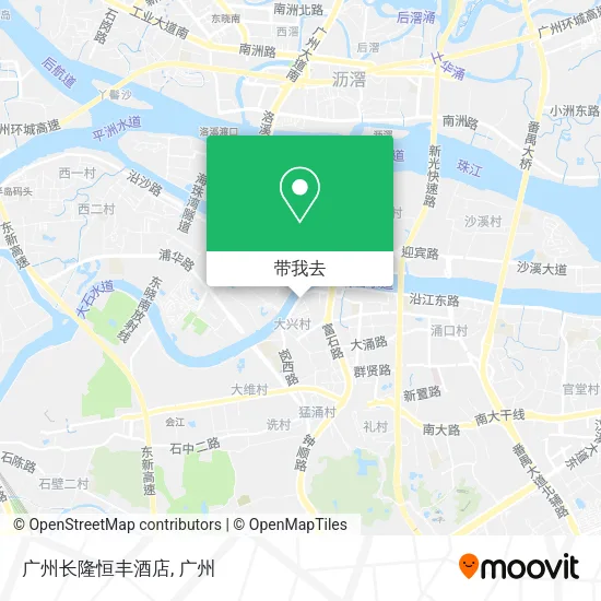 广州长隆恒丰酒店地图