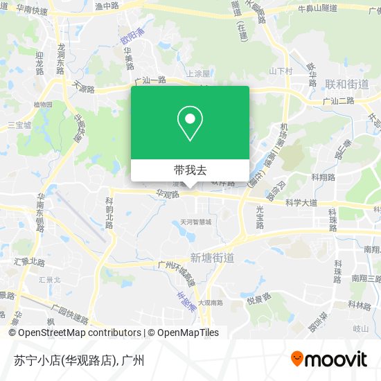 苏宁小店(华观路店)地图