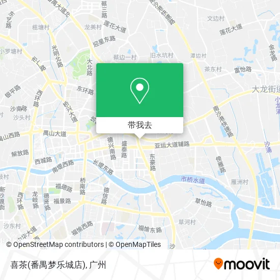 喜茶(番禺梦乐城店)地图