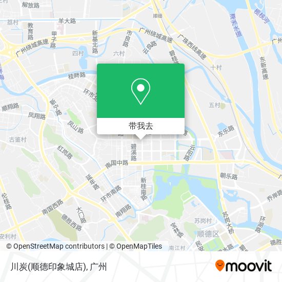 川炭(顺德印象城店)地图