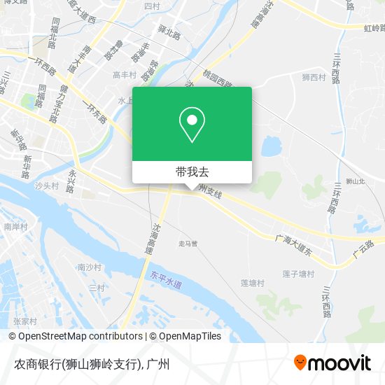 农商银行(狮山狮岭支行)地图