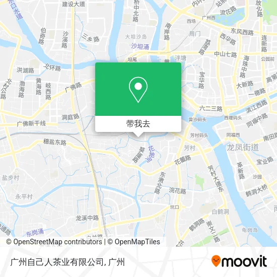 广州自己人茶业有限公司地图