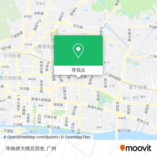 华南师大桃北宿舍地图