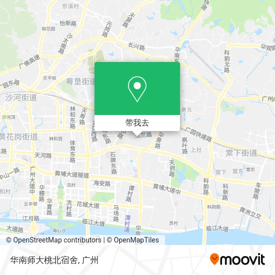 华南师大桃北宿舍地图
