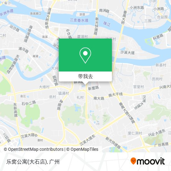 乐窝公寓(大石店)地图
