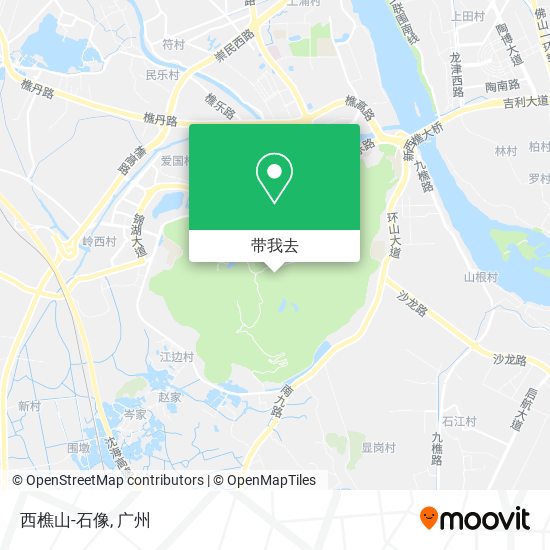 西樵山-石像地图