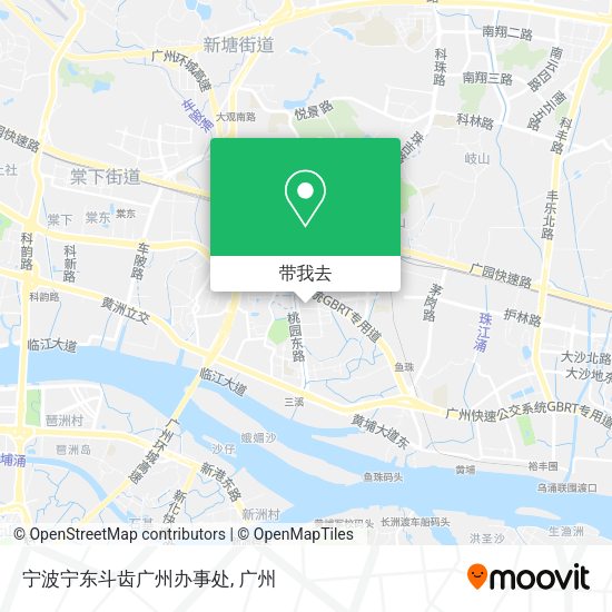宁波宁东斗齿广州办事处地图