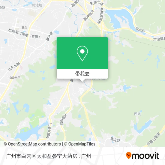 广州市白云区太和益参宁大药房地图