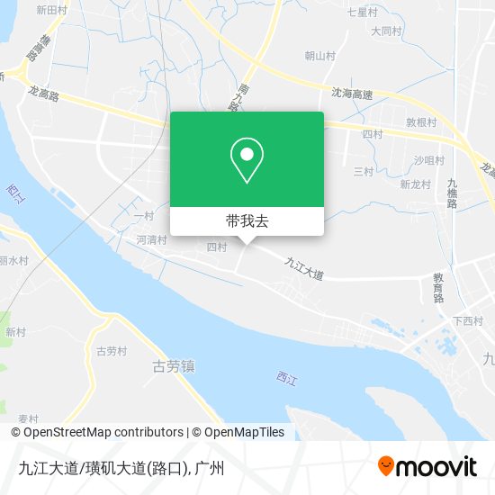 九江大道/璜矶大道(路口)地图