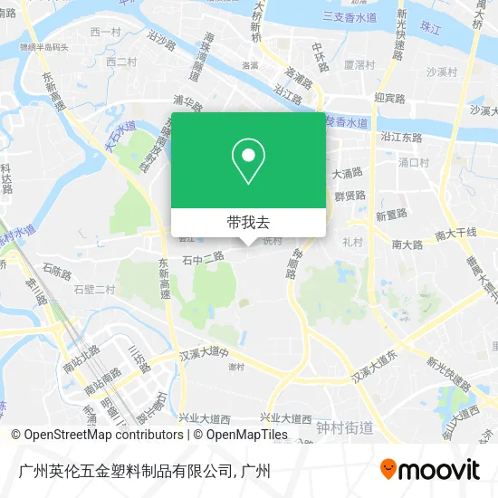 广州英伦五金塑料制品有限公司地图