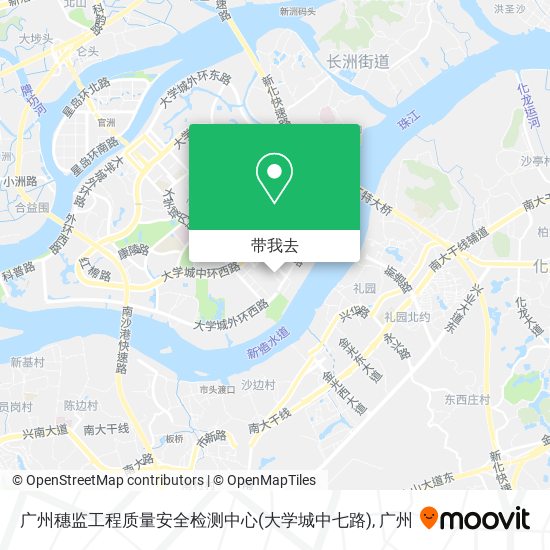 广州穗监工程质量安全检测中心(大学城中七路)地图
