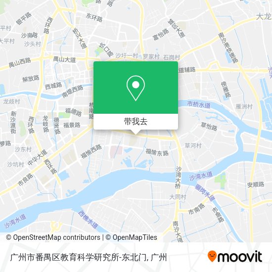 广州市番禺区教育科学研究所-东北门地图