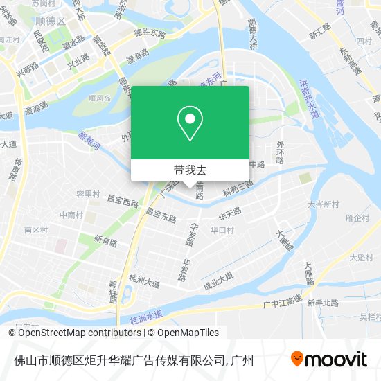 佛山市顺德区炬升华耀广告传媒有限公司地图