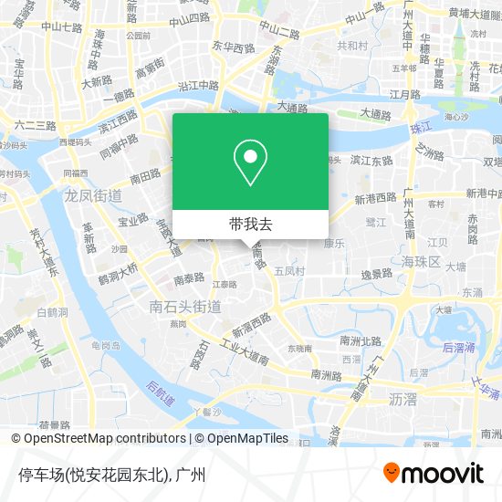 停车场(悦安花园东北)地图