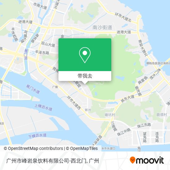 广州市峰岩泉饮料有限公司-西北门地图