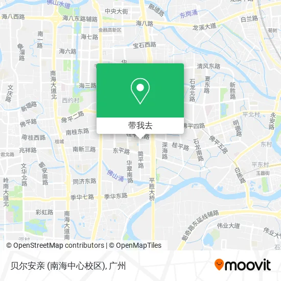 贝尔安亲 (南海中心校区)地图