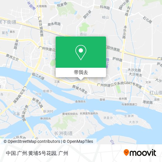 中国.广州.黄埔5号花园地图