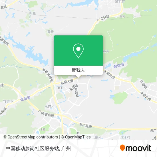 中国移动萝岗社区服务站地图