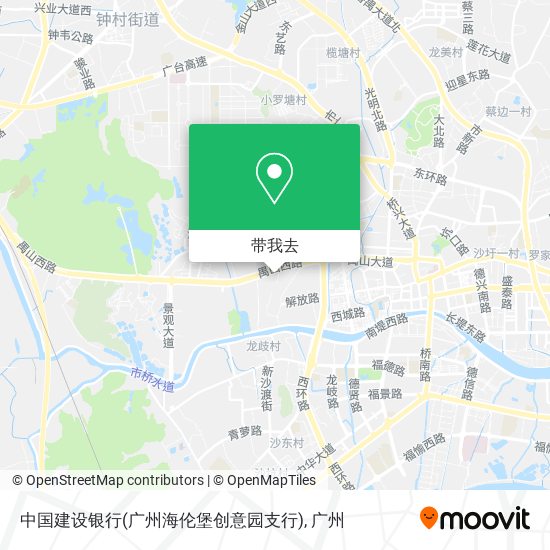 中国建设银行(广州海伦堡创意园支行)地图