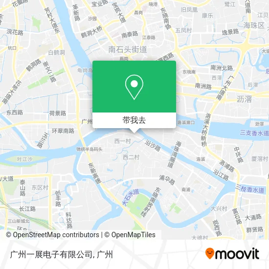 广州一展电子有限公司地图