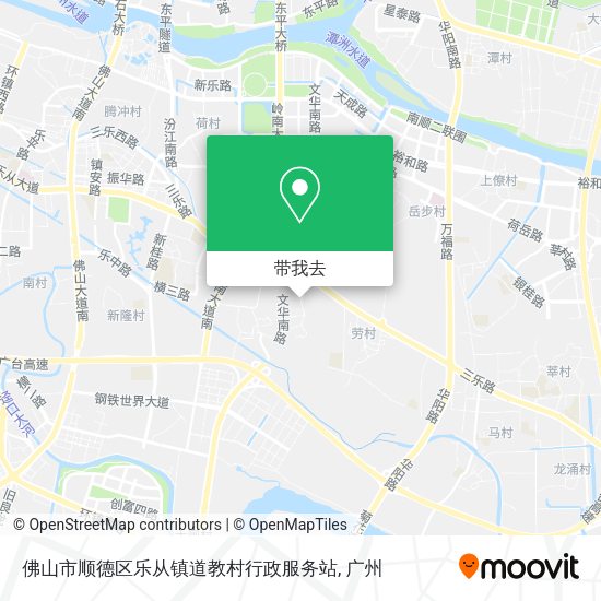 佛山市顺德区乐从镇道教村行政服务站地图