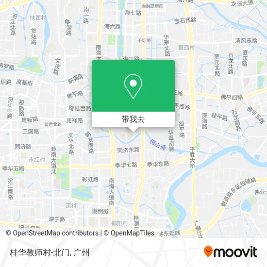 桂华教师村-北门地图