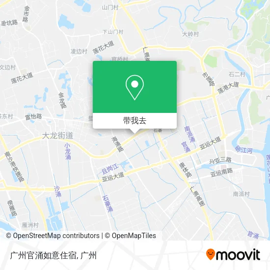 广州官涌如意住宿地图