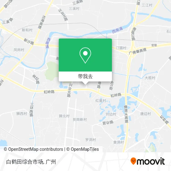 白鹤田综合市场地图