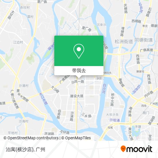 泊寓(横沙店)地图