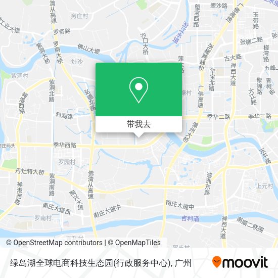 绿岛湖全球电商科技生态园(行政服务中心)地图