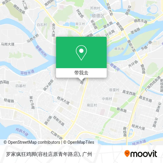 罗家疯狂鸡脚(容桂店原青年路店)地图