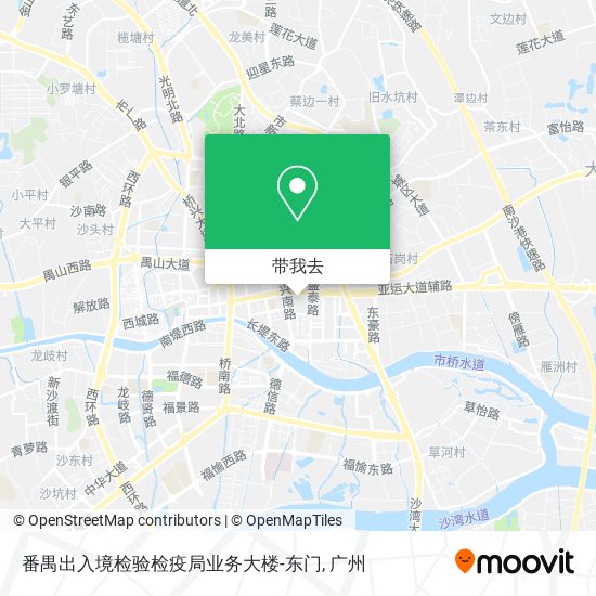 番禺出入境检验检疫局业务大楼-东门地图