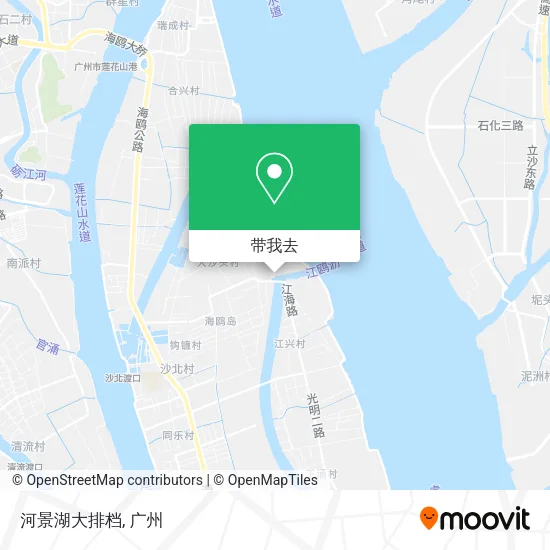 河景湖大排档地图