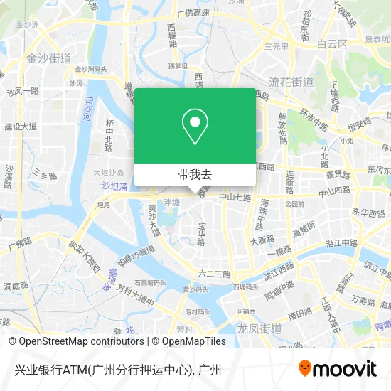 兴业银行ATM(广州分行押运中心)地图
