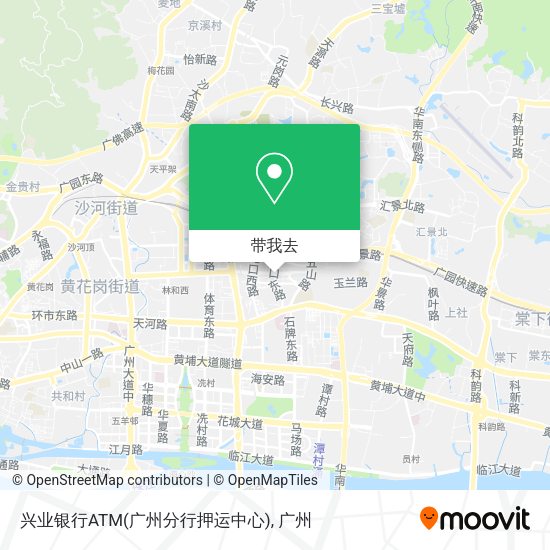 兴业银行ATM(广州分行押运中心)地图