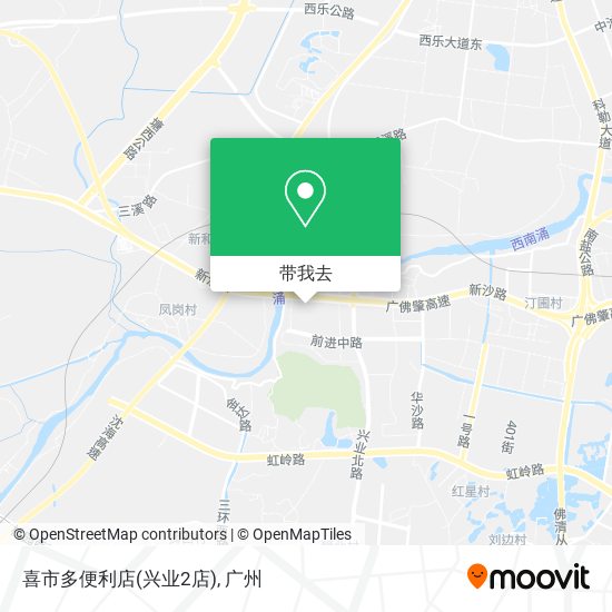 喜市多便利店(兴业2店)地图