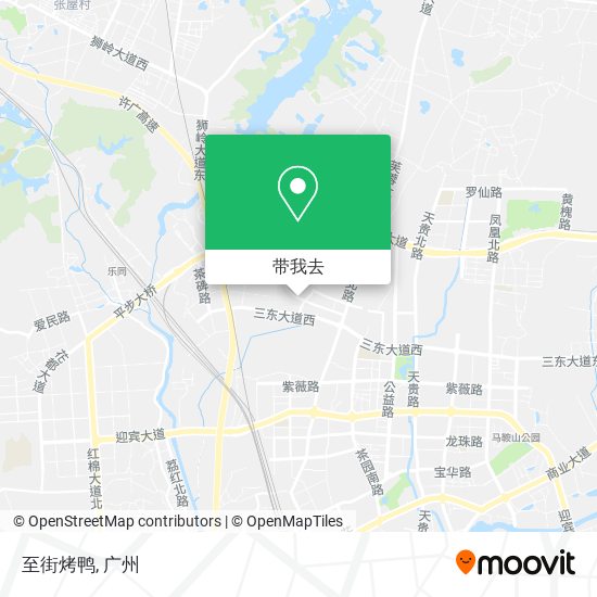 至街烤鸭地图