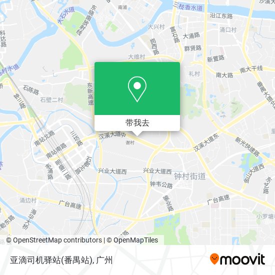 亚滴司机驿站(番禺站)地图